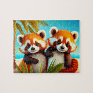 Rompecabezas del rompecabezas de los Pandas Rojos
