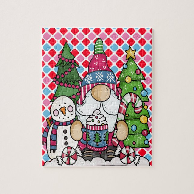 Rompecabezas del rompecabezas del árbol de navidad (Vertical)