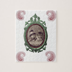 Rompecabezas del rompecabezas del gato vintage