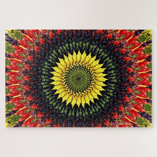 Rompecabezas del rompecabezas del girasol de cosec (Horizontal)