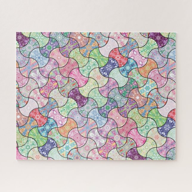 Rompecabezas del rompecabezas del patrón del Boho  (Horizontal)