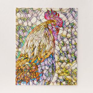 Rompecabezas del Rooster Mosaico Jigsaw