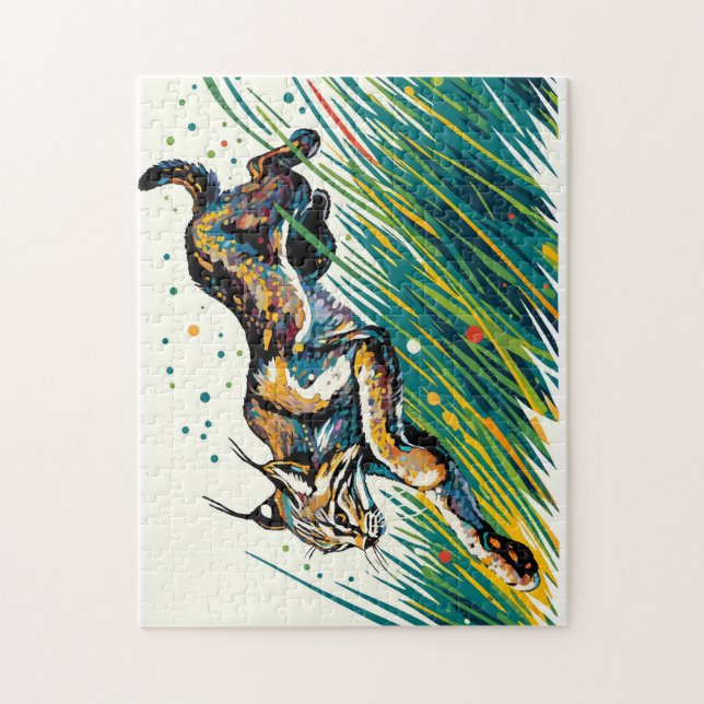 Rompecabezas del salto Bobcat (Vertical)