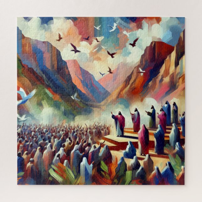 Rompecabezas del Sermón de Jesucristo en el Monte (Vertical)