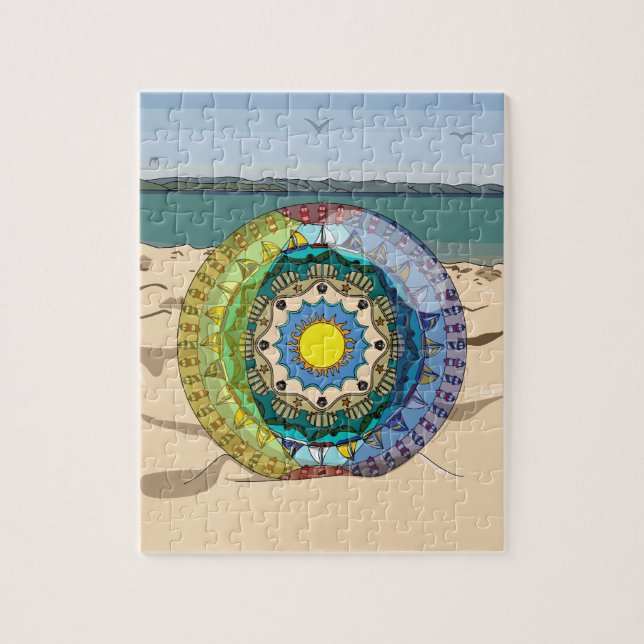Rompecabezas del sol de verano (Vertical)