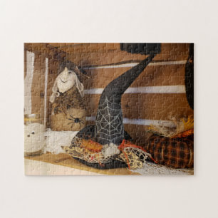Rompecabezas del sombrero de brujas astutas, 11" x