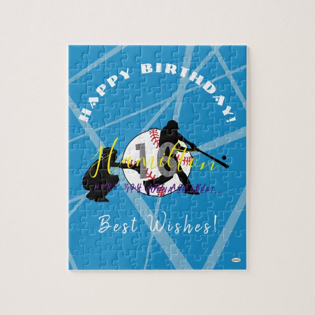 Rompecabezas del tema del béisbol HAMbyWG (Vertical)