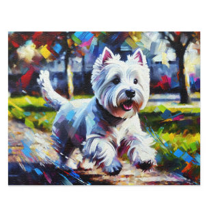 Rompecabezas del Terrier West Highland Blanco: Wes