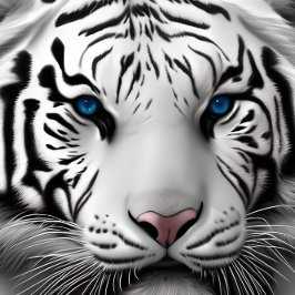 Rompecabezas del tigre blanco siberiano