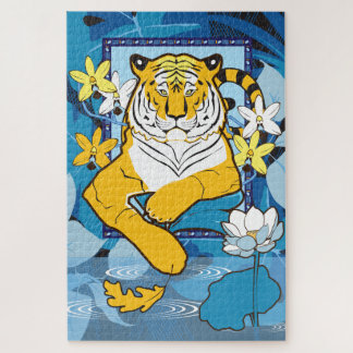 Rompecabezas del tigre de agua 20x30 para personas