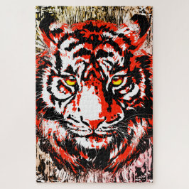 Rompecabezas del tigre rojo | Rompecabezas colorid
