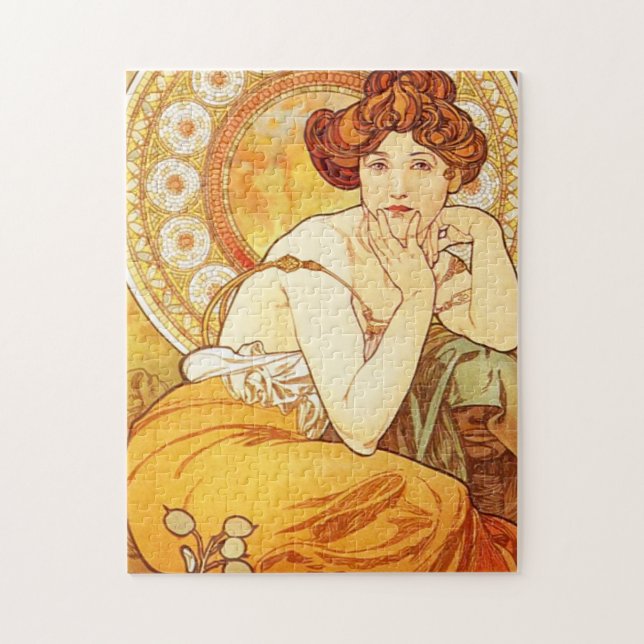 Rompecabezas del Topaz de Alfonso Mucha (Vertical)