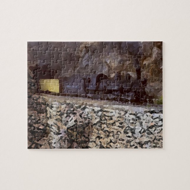 Rompecabezas del tren de la montaña (Horizontal)