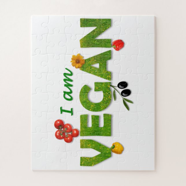 Rompecabezas del Vegan (Vertical)