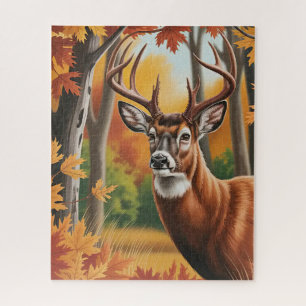 Rompecabezas del venado de otoño