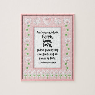 Rompecabezas del verso de la biblia - flores de