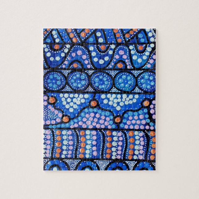 Rompecabezas del viaje azul (Vertical)