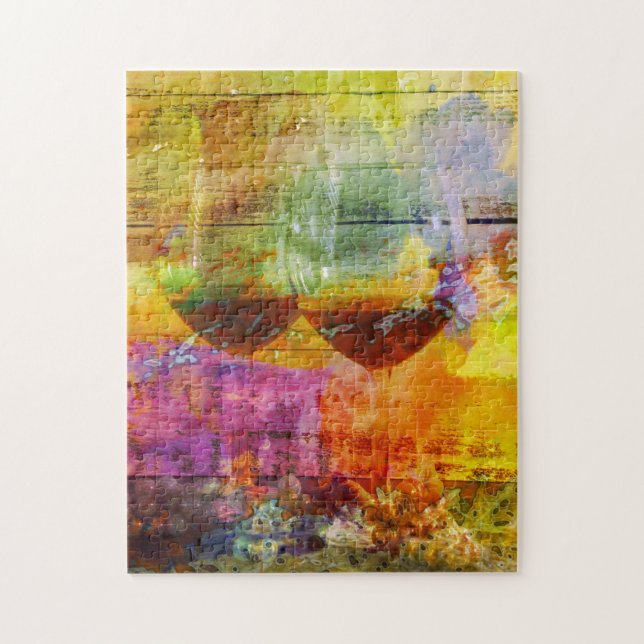 Rompecabezas del vino vibrante (Vertical)