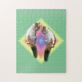 Rompecabezas - Diamante del gato y el arcoiris