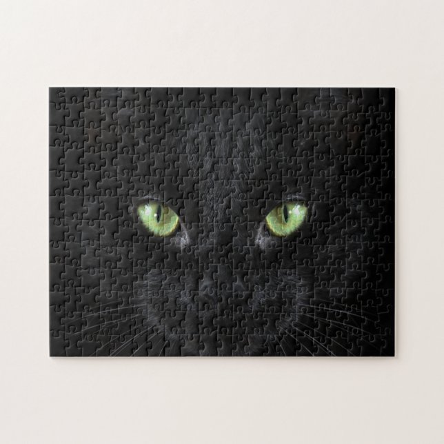 Rompecabezas difícil de gato negro de 252 piezas (Horizontal)