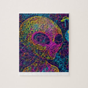 Rompecabezas diseñado por Alien artístico #002