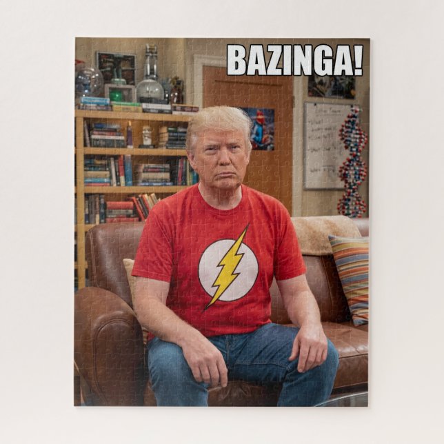 Rompecabezas divertido Donald Trump Bazinga (Vertical)