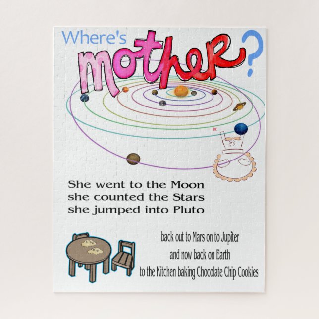 Rompecabezas ¿Dónde está la madre? (Vertical)