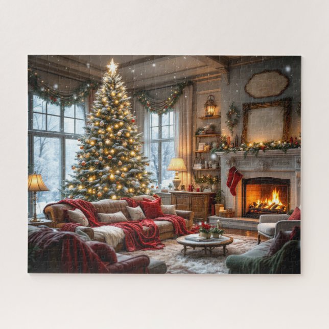 Rompecabezas en el salón de navidades (Horizontal)