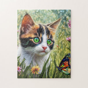 Rompecabezas en flor