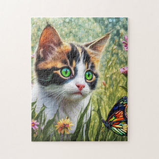 Rompecabezas en flor