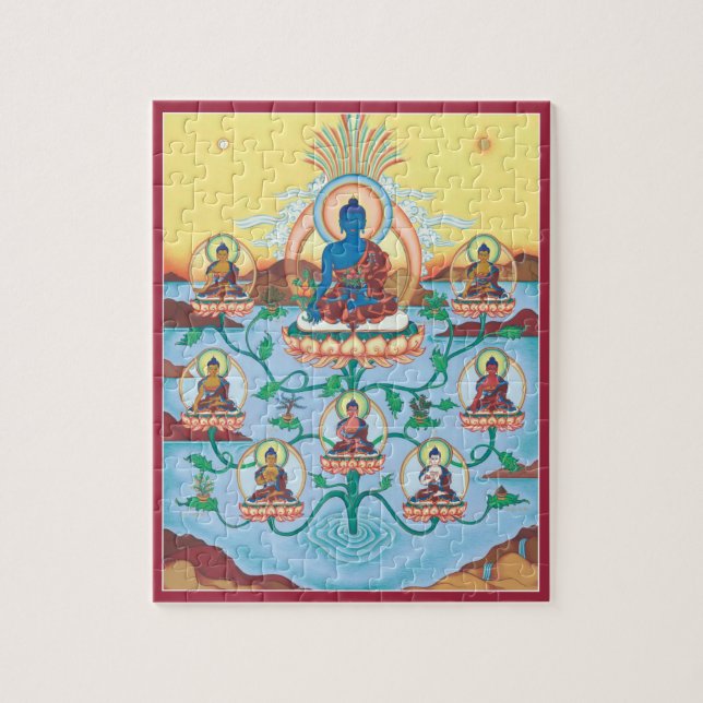 ROMPECABEZAS EN la LATA - 8 amos Buddhas-Curativos (Vertical)