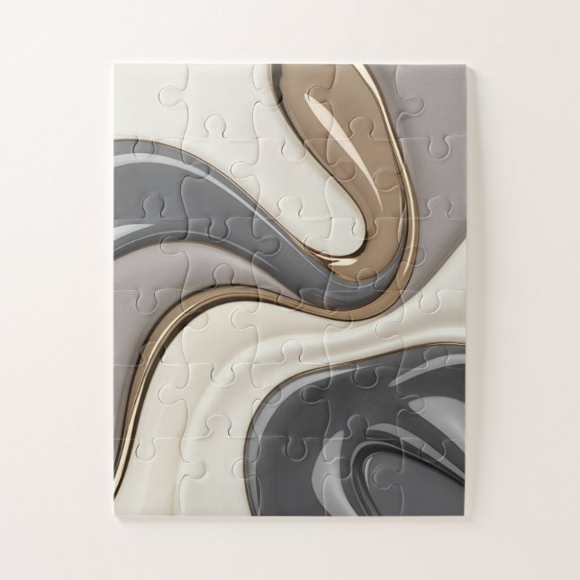 Rompecabezas en un gráfico abstracto elegante (Vertical)