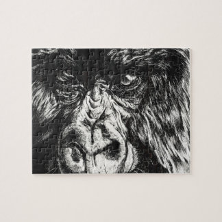 Rompecabezas entintado del gorila