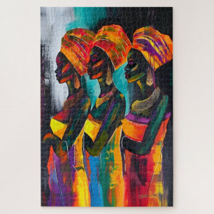 Rompecabezas entre las mujeres africanas