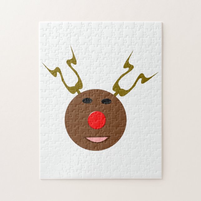 Rompecabezas entre renos y Navidades cibernéticos (Vertical)