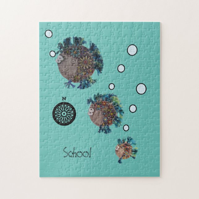 Rompecabezas - Escuela de Pescado (Vertical)