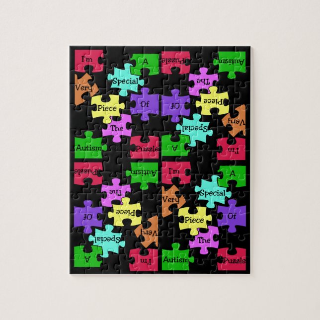 Rompecabezas especial del pedazo del autismo (Vertical)