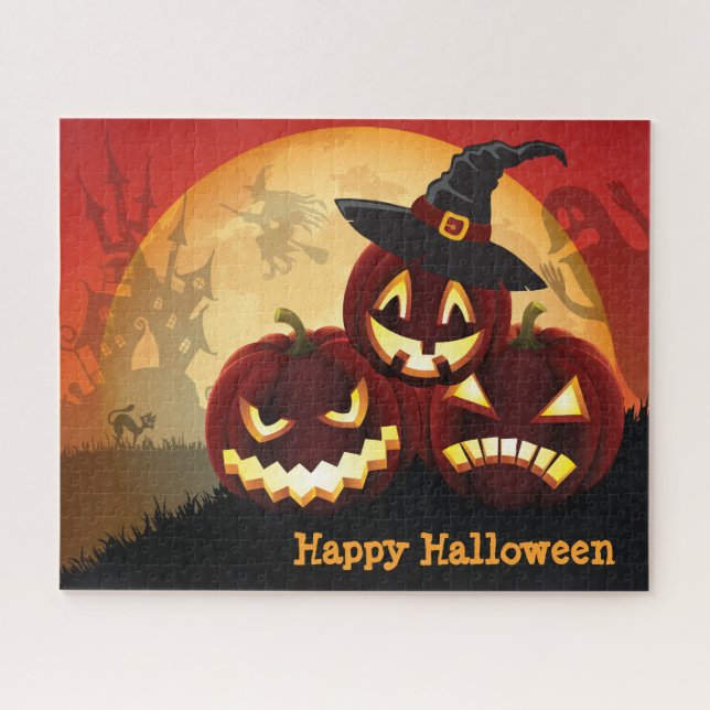 Rompecabezas espeluznante de Halloween (Horizontal)
