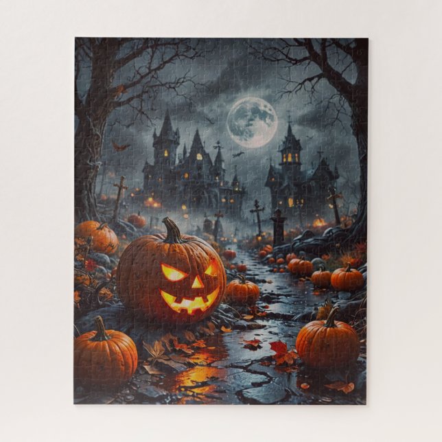Rompecabezas espeluznante de Halloween (Vertical)
