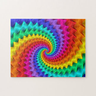 Rompecabezas espiral del arco iris