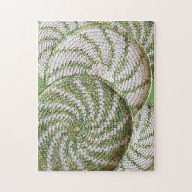 Rompecabezas - Espirales en Crochet (Vertical)
