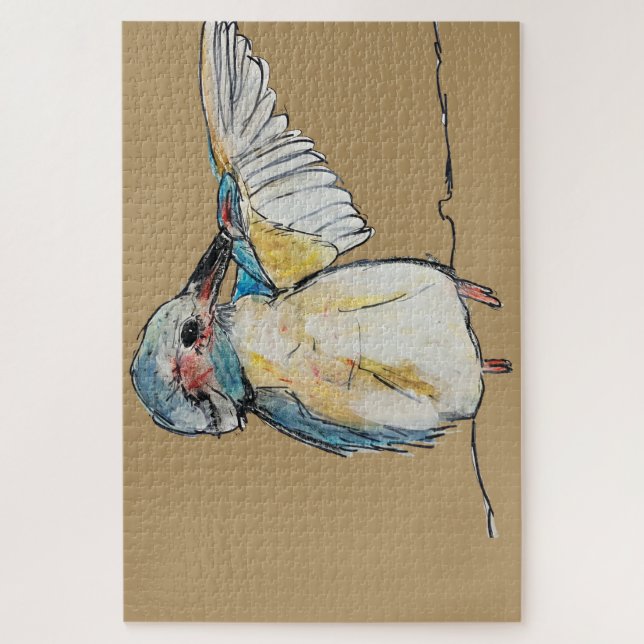 Rompecabezas espiritual de Kingfisher por Molly Ma (Vertical)