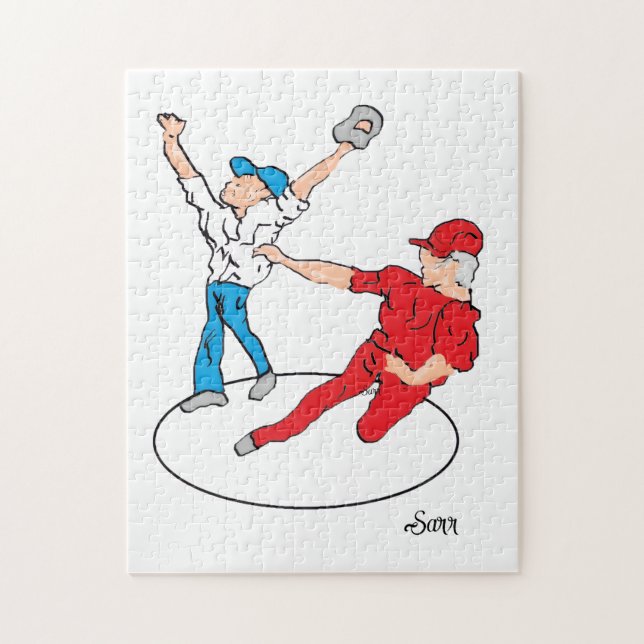 Rompecabezas :  Está a salvo / Béisbol  (Vertical)