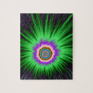 Rompecabezas Estrella Verde