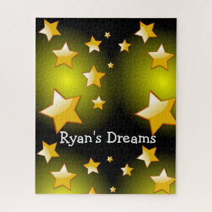 Rompecabezas estrellas amarillas negras