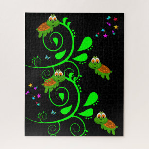 Rompecabezas Estrellas de Tortugas Verdes