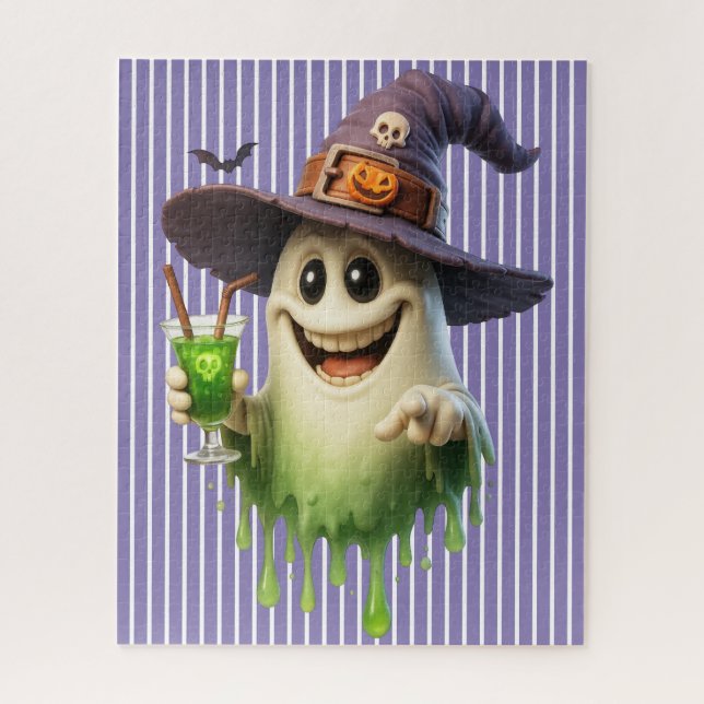 Rompecabezas fantasma de Halloween (Vertical)