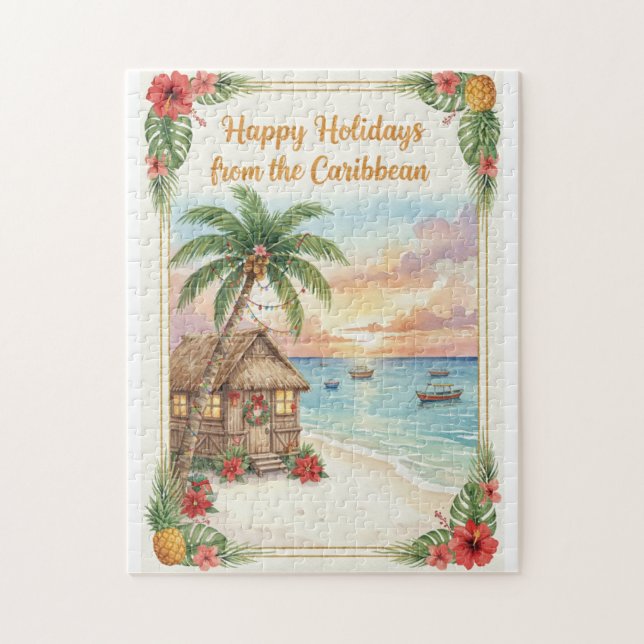 Rompecabezas 'Felices Fiestas del Caribe' (Vertical)