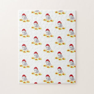 Rompecabezas Feliz Navidad Opossum de Navidad 