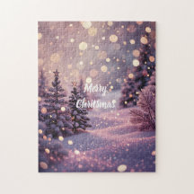 Rompecabezas Feliz Navidad - Texto personalizable 